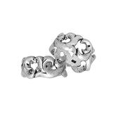 Handcrafted Sterling Silver Elegant Designer Round Pattern Oxidized Ring From Bali.